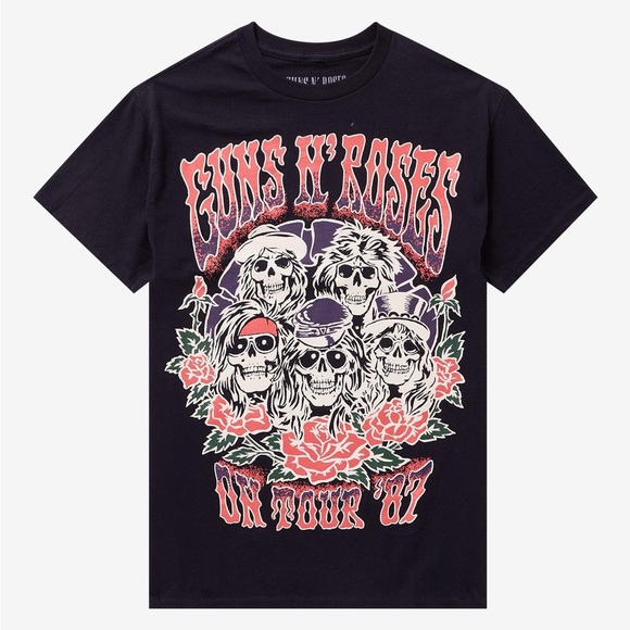 Guns N' Roses '87 Tour T-Shirt - Picture 1 of 8